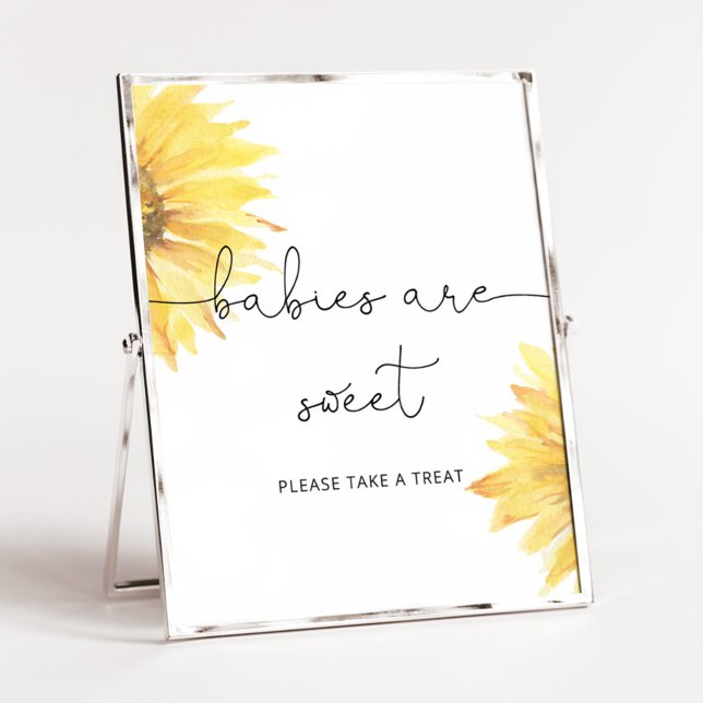 Wasserfarbene Sonnenblumen Kinder sind süßes Poste Poster (Von Creator hochgeladen)