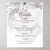 Wasserfarbene staubige Blume. Blumengetränke Bar