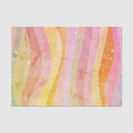 Wasserfarbene Streifen Seidenpapier