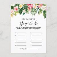 Wasserfarbene tropische Blume wie alt war die Mama