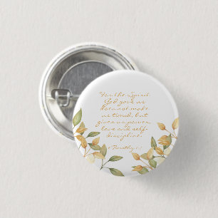 Wasserfarbene Vegetation Elegante Power Liebe Button