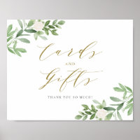 Wasserfarbene Vegetation Weiße Blume Karten und Ge