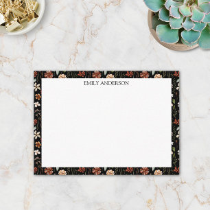 Wasserfarbene Vintage Wildblume Floral Botanisch Mitteilungskarte