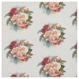 Wasserfarbene Vintage zarte Rose Stoff