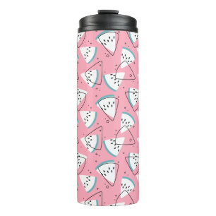 Wasserfarbene Wassermelonen Thermosbecher