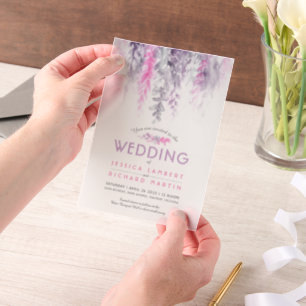 Wasserfarbene Weintraube Rosa lila graue Hochzeit