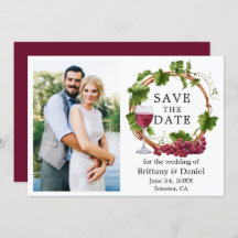 Wasserfarbene Weintrauben Foto Burgund