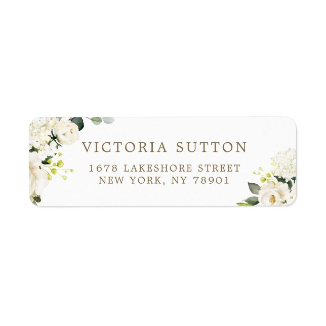 Wasserfarbene Weißrosen und Hydrangeas Bouquet (Vorne)