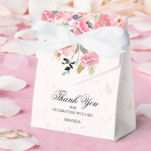 Wasserfarbene Wildblumen-Brautparty Geschenkschachtel