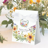 Wasserfarbene Wildblumen Hochzeit im Garten