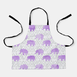 WasserfarbenElephant Shibori Primitive Zickzack Schürze