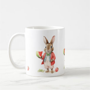 Wasserfarbenen Bunny Beach Lounge Kaffeetasse