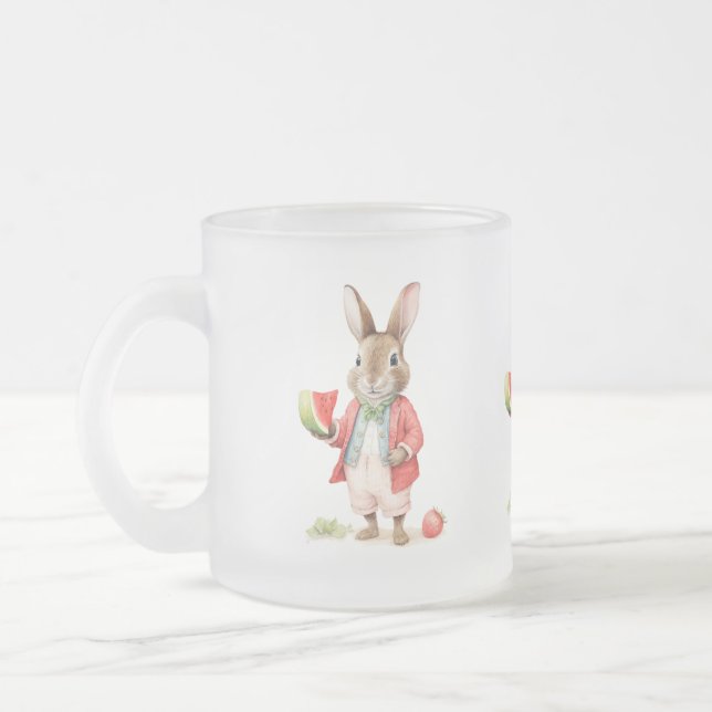 Wasserfarbenen Bunny Beach Lounge Mattglastasse (Links)