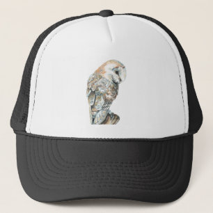 Wasserfarbener Barn Bwl Bird Nature Truckerkappe