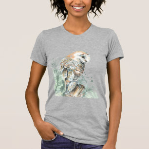Wasserfarbener Barn Bwl Vogel Natur Art Ke T-Shirt
