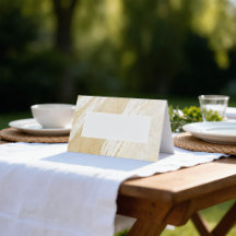 Wasserfarbener Blumengarten Gedeckte Platzkarte