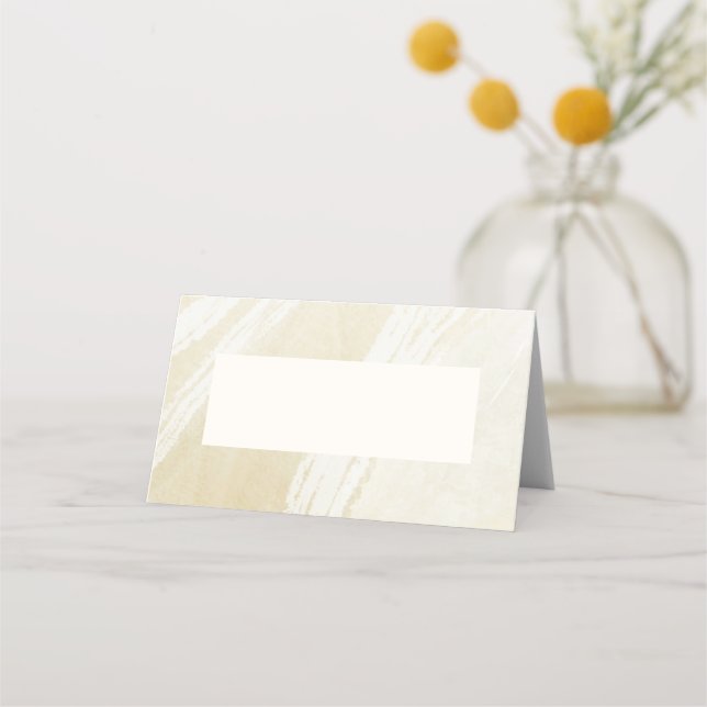 Wasserfarbener Blumengarten Gedeckte Platzkarte (Vorderseite)