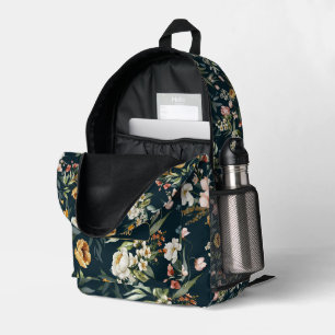 Wasserfarbener Blumenmuster im Vintage-Stil des 17 Bedruckter Rucksack