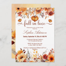 Wasserfarbener Fall in der Liebe Kürbishorn