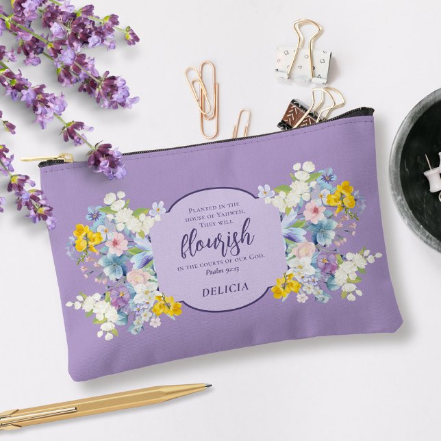 Wasserfarbener Frühlingsbläserbibel Personalisiert Zubehörtasche (Von Creator hochgeladen)