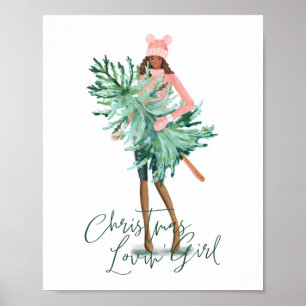 Wasserfarbener Girl Poster