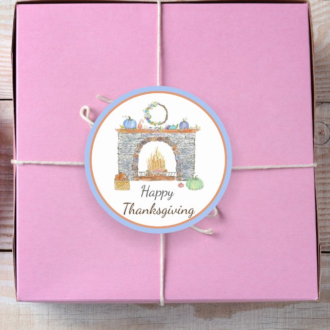 Wasserfarbener Herbst Kürbisgewürze, Kuchen Runder Aufkleber (Von Creator hochgeladen)