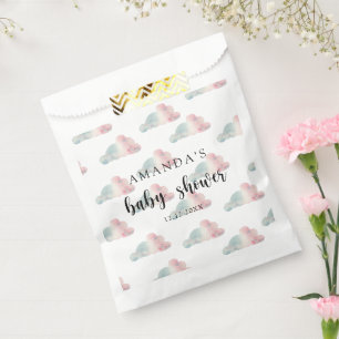 Wasserfarbener Himmel - Babydusche Geschenktütchen