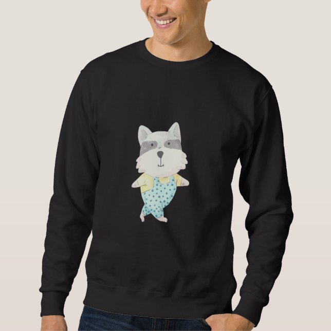 Wasserfarbener Hund Sweatshirt (Vorderseite)