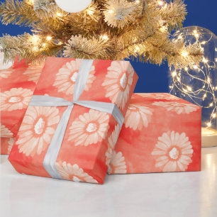 WASSERFARBENER KUNSTSPRING-DESIGN GESCHENKPAPIER