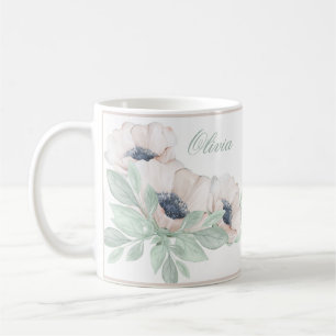Wasserfarbener Mohn Elegante Kaffeetasse