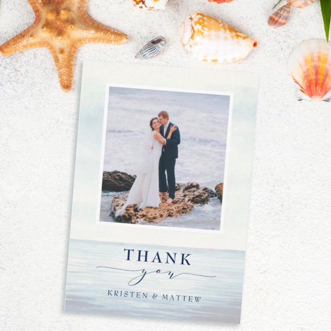 Wasserfarbener Nautikanker Dankeskarte (Von Creator hochgeladen)