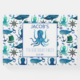 Wasserfarbener Oktopus Gästebuch