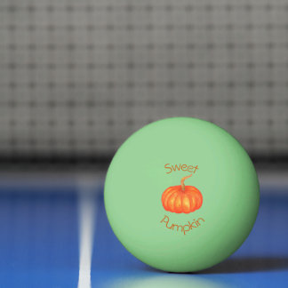 Wasserfarbener, orangefarbener Kürbis Pong Ball Tischtennisball