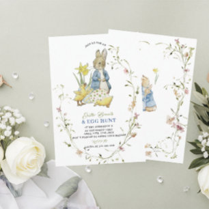 Wasserfarbener Osterbrunch und Eierjagd Peter Rabb Einladung