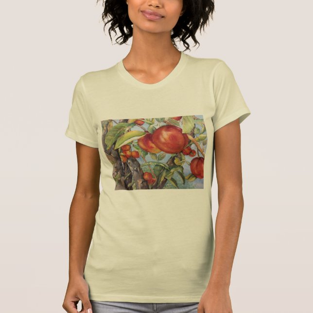 Wasserfarbener Pfirsichbaum Orchard T - Shirt (Vorderseite)