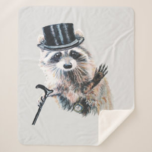 Wasserfarbener Raccoon Gestresster offizieller Spa Sherpadecke