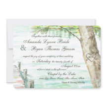 Wasserfarbener See und Herz des Baumes