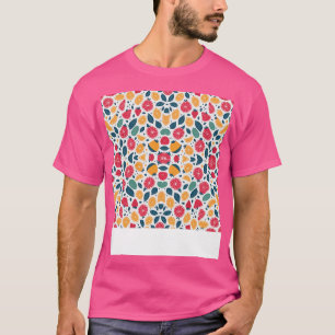 Wasserfarbener Sommer Früchte Gemusterter Sommerfr T-Shirt