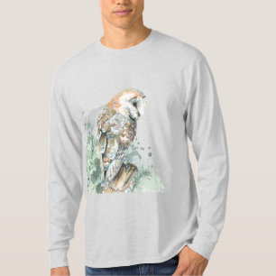  Wasserfarbener Stall Vogelwelt Natur Art T-S T-Shirt