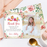 Wasserfarbener Tee Party Wilhelm Tell Ein perfekte Dankeskarte<br><div class="desc">Aquarell Blumenkohl Party Girls Geburtstag Foto Danke Karte</div>