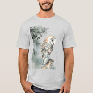 Wasserfarbener Vogel Vögel Natur Kunst, Dichtung u T-Shirt