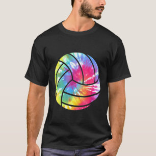 Wasserfarbener Volleyball-Spieler Hippie Colorful T-Shirt