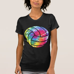 Wasserfarbener Volleyball-Spieler Hippie-Farbe T-Shirt