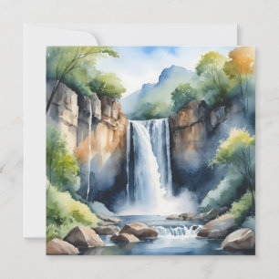 Wasserfarbener Wasserfall