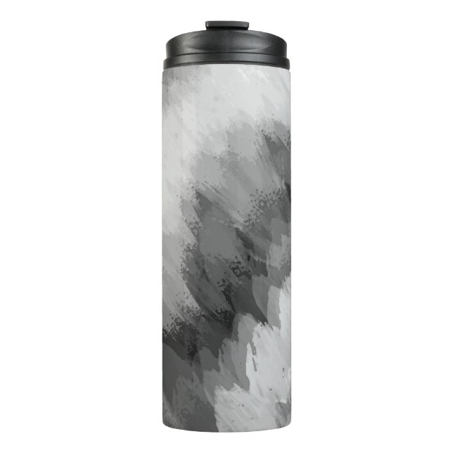 Wasserfarbener Wasserfall, Natur 3 Thermosbecher (Vorderseite)