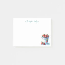 WasserfarbenErdbeeren nach Maß Post-it Klebezettel