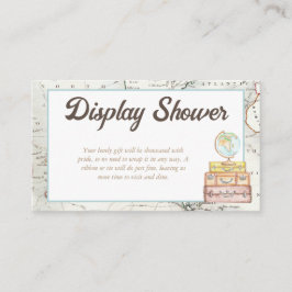 Wasserfarbenerlebnis erwartet Baby-Display-Dusche Begleitkarte