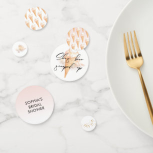 Wasserfarbenes Eis Creme Brautparty Konfetti