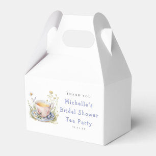 Wasserfarbenes Frühling Brautparty Tee Party Geschenkschachtel