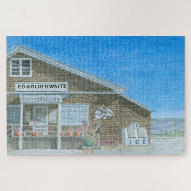 Wasserfarbenes Maine-Kaufhaus 1014-teiliges Puzzle (Horizontal)